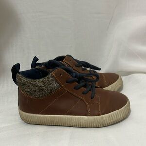 Zara Baby Brown Leather Zip Up Shoes